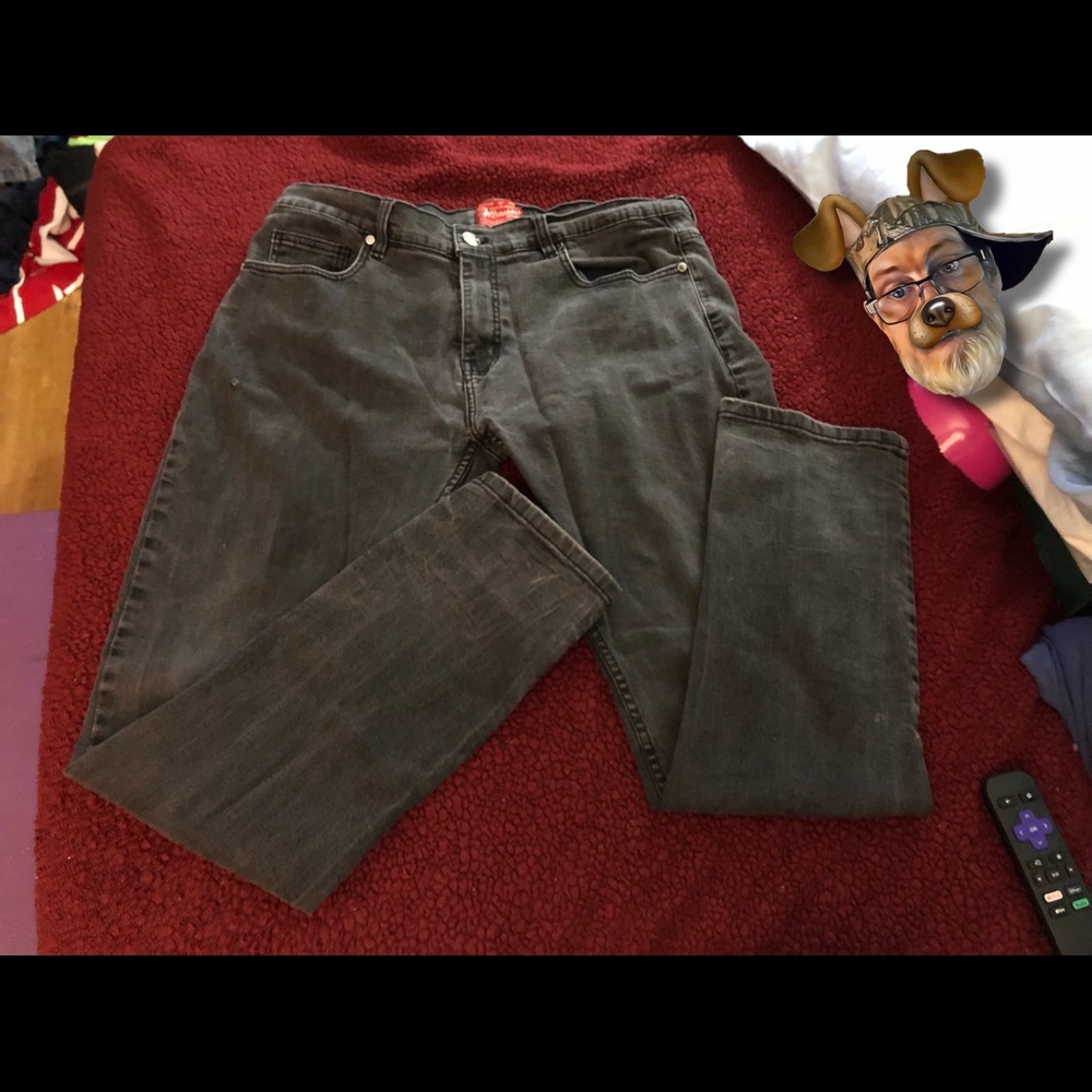 Mousai Mens Vintage Distressed Slim Fit Jeans Size 36x32